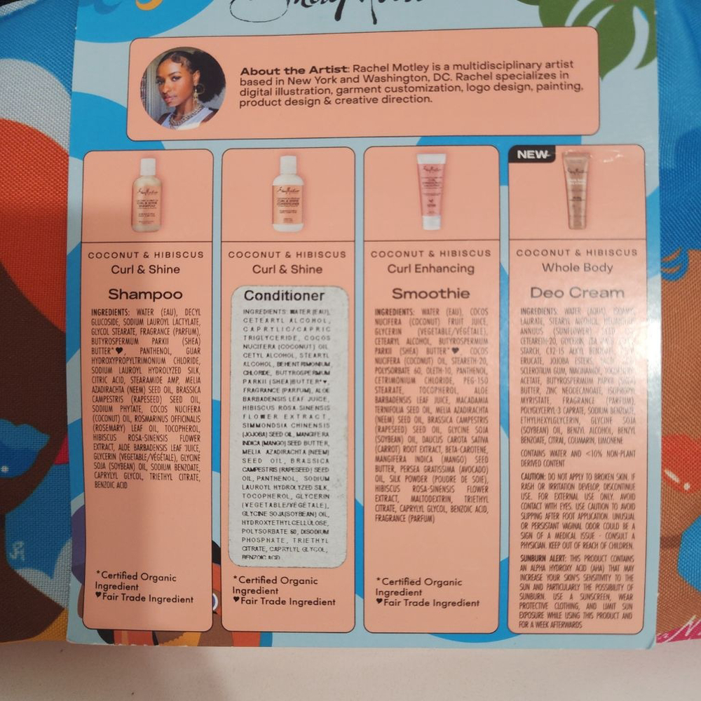 SheaMoisture Coconut & Hibiscus Travel Set. New - Picture 2 of 4